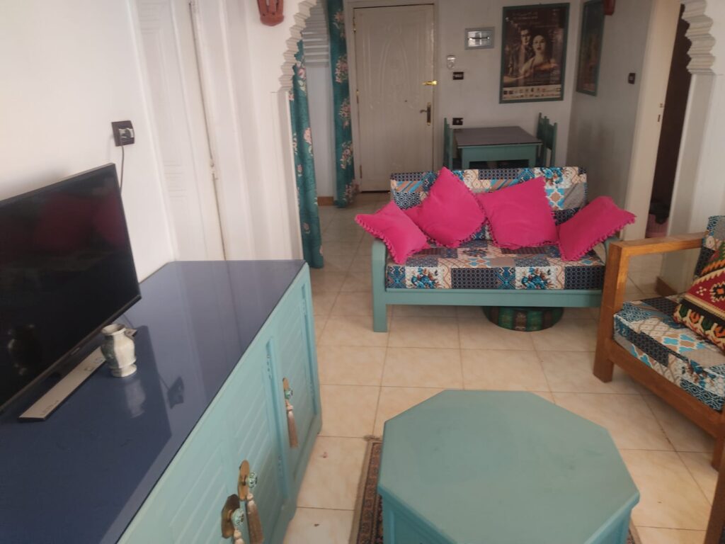 Two bedroom apartment front Nile for rent in Luxor