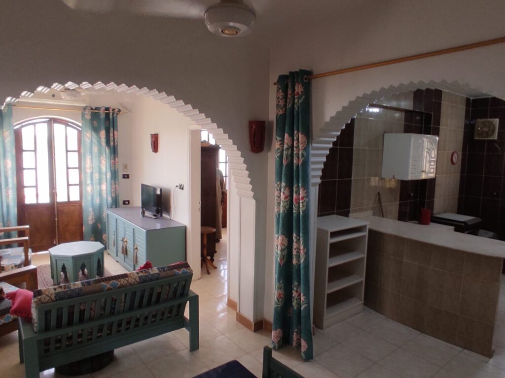 Two bedroom apartment front Nile for rent in Luxor